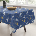 Celestial Pigs lunar blue Tablecloth Gallery Image 3