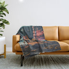 a Postcard from year 2347 Throw Blanket Gallery Image 1