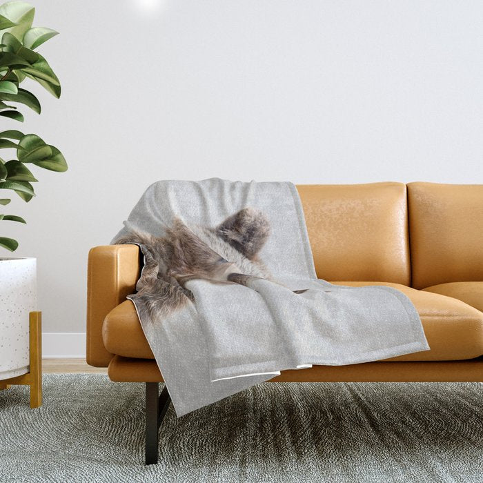 Grizzly Bear - Colorful Throw Blanket Gallery Image 1