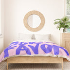 More Amor por favor - brush typography love quote Duvet Cover Gallery Image 3
