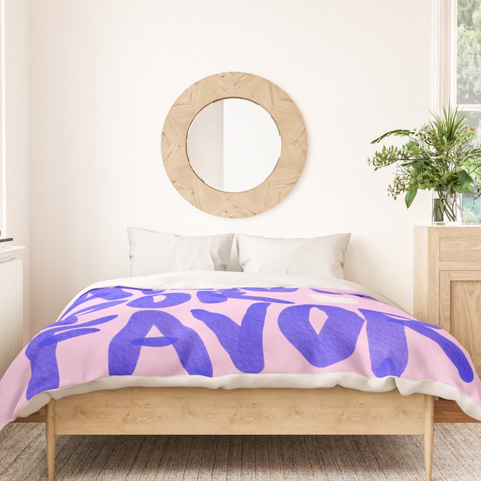 More Amor por favor - brush typography love quote Duvet Cover Gallery Image 3