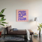 More Amor por favor - brush typography love quote Wood Wall Art Gallery Image 2