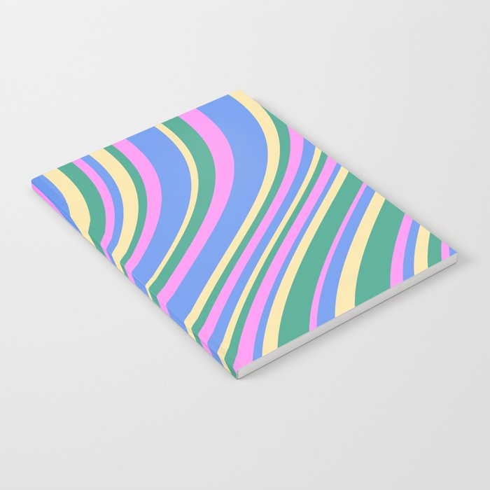 Wavy Stripes XV - 90s Pastel Notebook Gallery Image 1