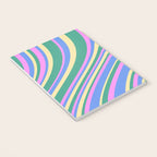 Wavy Stripes XV - 90s Pastel Notebook Gallery Image 3