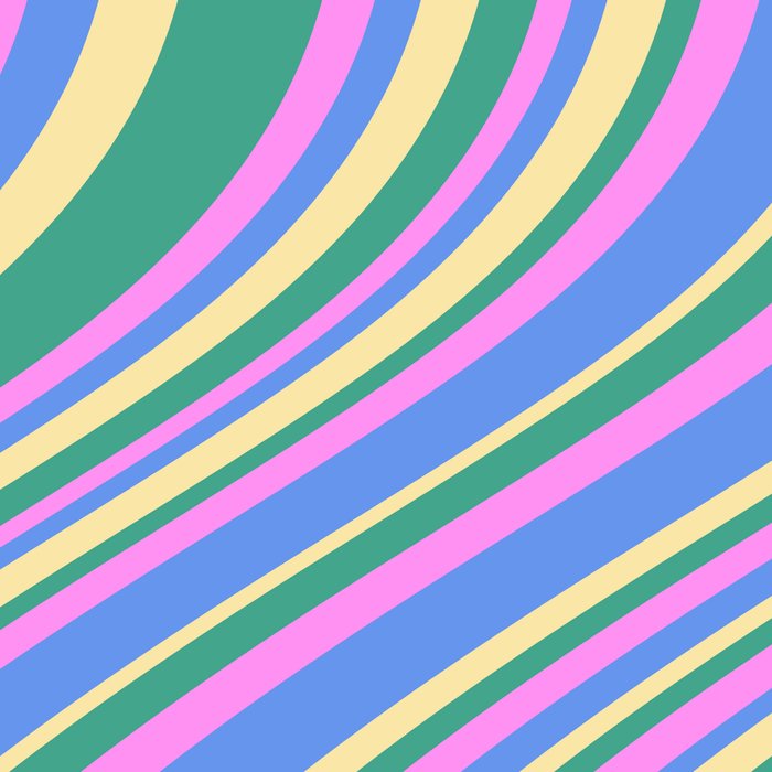 Wavy Stripes XV - 90s Pastel Coffee Mug Gallery Image 2