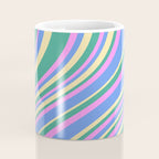 Wavy Stripes XV - 90s Pastel Coffee Mug Gallery Image 4