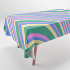 Wavy Stripes XV - 90s Pastel Tablecloth Gallery Image 1