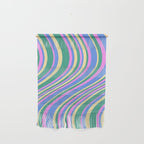 Wavy Stripes XV - 90s Pastel Wall Hanging Gallery Image 1
