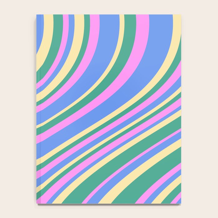 Wavy Stripes XV - 90s Pastel Notebook Gallery Image 4