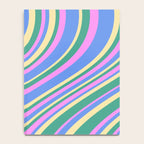 Wavy Stripes XV - 90s Pastel Notebook Gallery Image 4