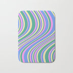 Wavy Stripes XV - 90s Pastel Bath Mat Gallery Image 1