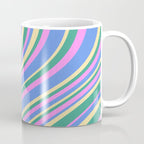 Wavy Stripes XV - 90s Pastel Coffee Mug Gallery Image 1