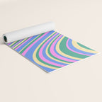 Wavy Stripes XV - 90s Pastel Yoga Mat Gallery Image 2