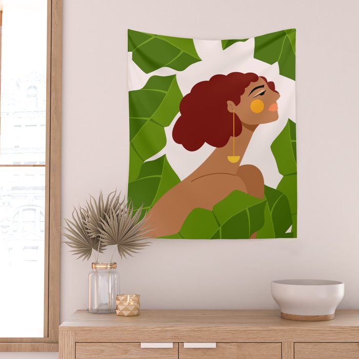 Banana Leaves Wall Tapestry Gallery Image 2