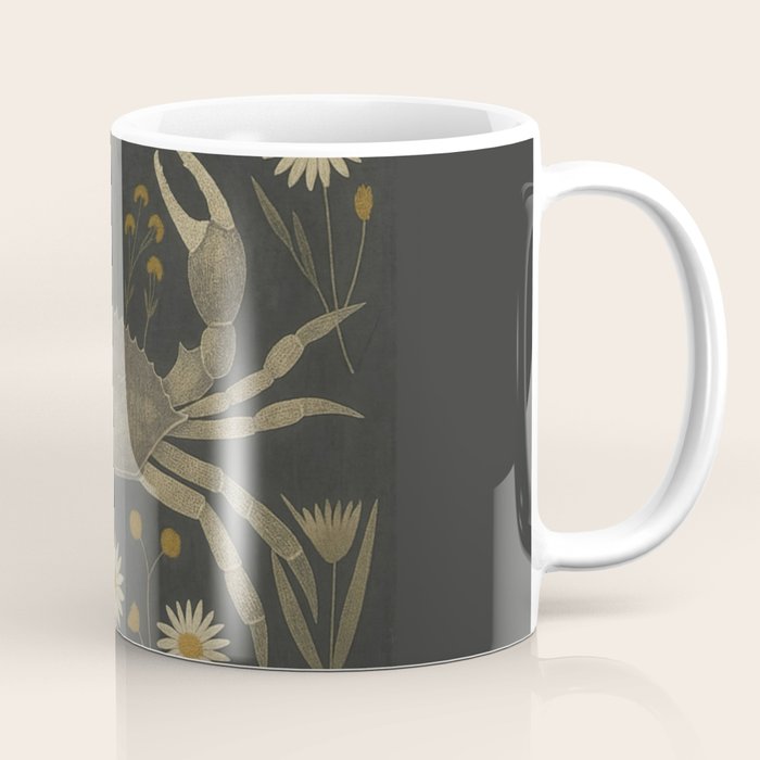 Crab with Daisies Coffee Mug Gallery Image 1