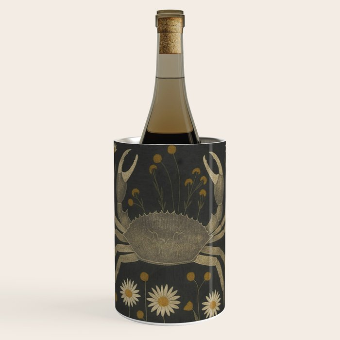 Crab with Daisies Wine Chiller Gallery Image 1