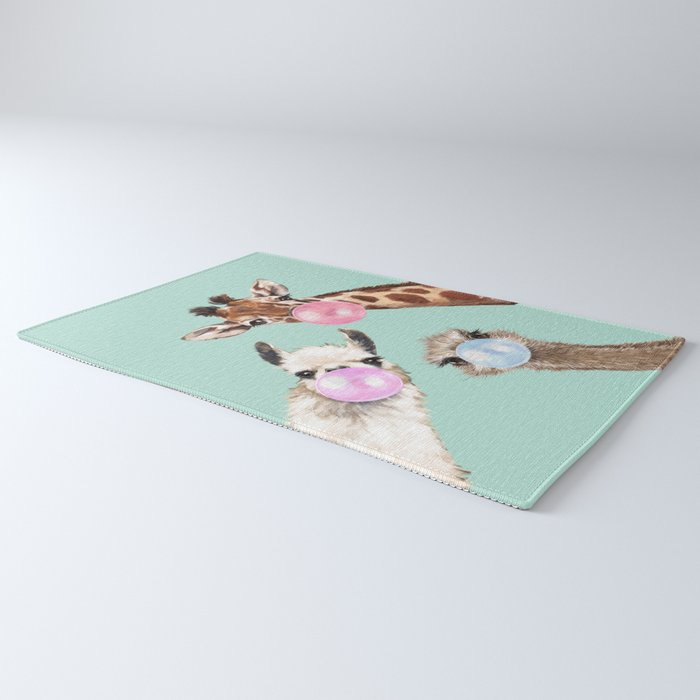 Bubble Gum Gang in Green Rug Gallery Image 3