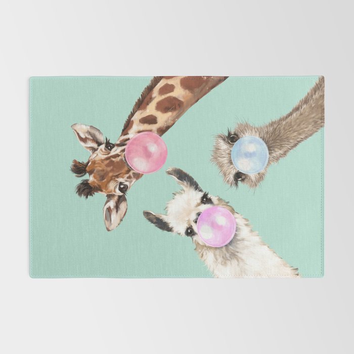 Bubble Gum Gang in Green Rug Gallery Image 2