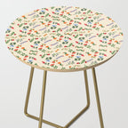 Bright Vintage Flower Pattern Side Table Gallery Image 2