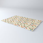 Bright Vintage Flower Pattern Rug Gallery Image 3