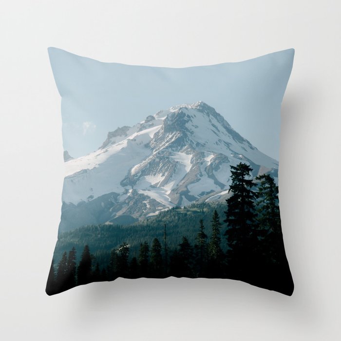 Mount Hood XII Throw Pillow Gallery Image 1