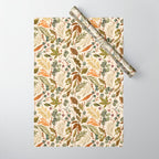 Fall leafy nature B Wrapping Paper Gallery Image 1