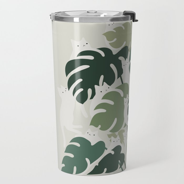 Cat and Plant 47 Travel Mug Gallery Image 2