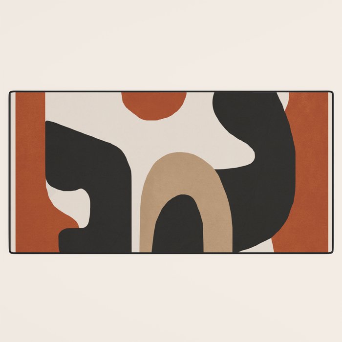 Modern Abstract Minimal Art 1 Desk Mat Gallery Image 3