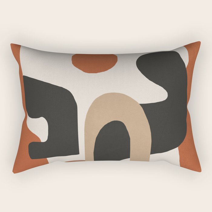 Modern Abstract Minimal Art 1 Rectangular Pillow Gallery Image 1