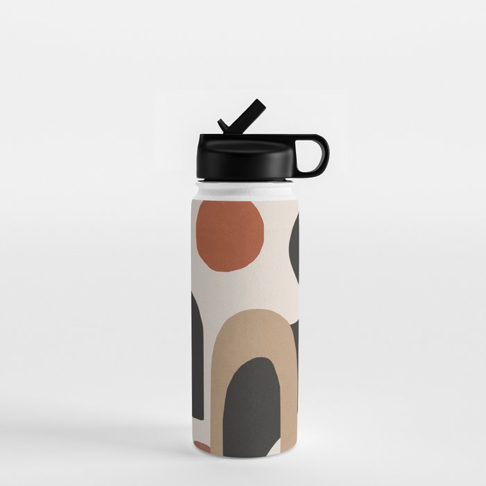 Modern Abstract Minimal Art 1 Water Bottle Gallery Image 1