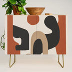 Modern Abstract Minimal Art 1 Credenza Gallery Image 1