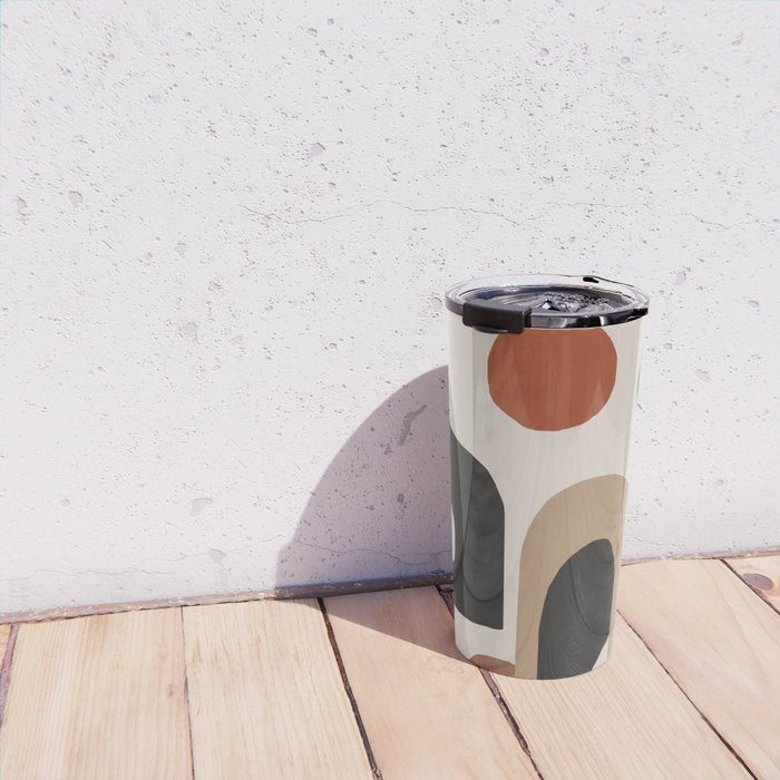 Modern Abstract Minimal Art 1 Travel Mug Gallery Image 4
