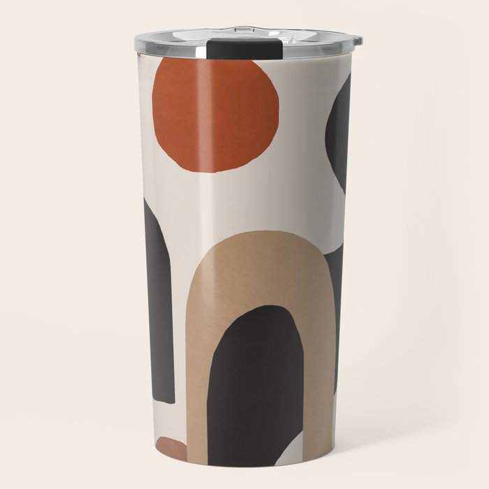 Modern Abstract Minimal Art 1 Travel Mug Gallery Image 1