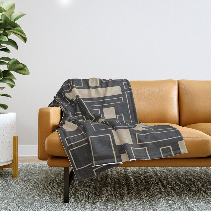 Lines in Motion 2 Throw Blanket Gallery Image 1