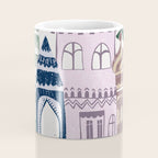 Home Block print lilac Coffee Mug Gallery Image 4
