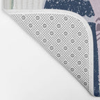Home Block print lilac Bath Mat Gallery Image 2