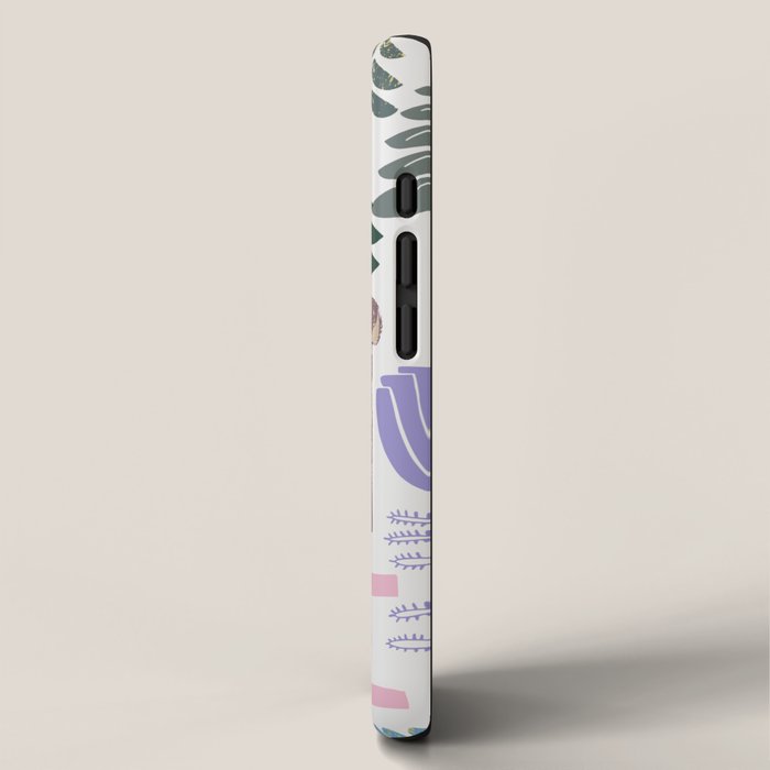 Home Block print lilac iPhone Case Gallery Image 2