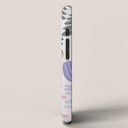 Home Block print lilac iPhone Case Gallery Image 2