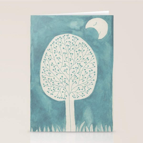 Nighttime Blossom Stationery Card Gallery Image 2