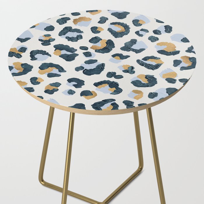 Snow Leopard Print Side Table Gallery Image 2