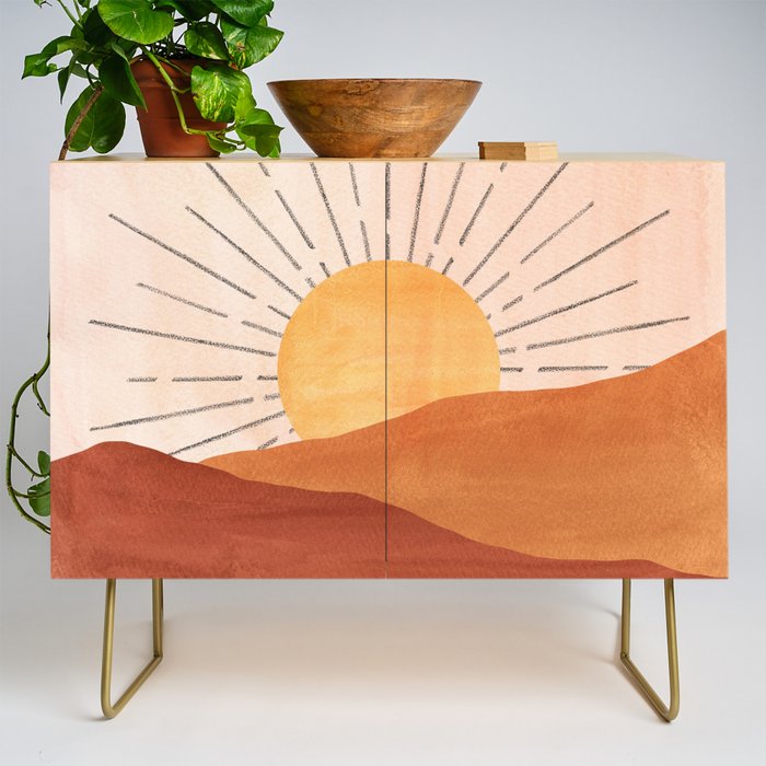 Terracotta sunrise Credenza Gallery Image 1