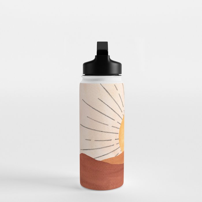 Terracotta sunrise Water Bottle Gallery Image 3