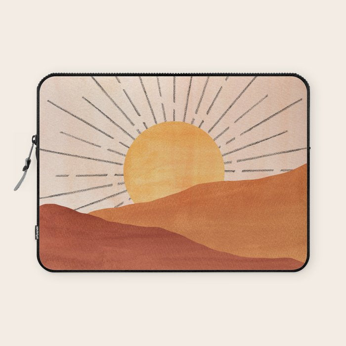 Terracotta sunrise Laptop Sleeve Gallery Image 1