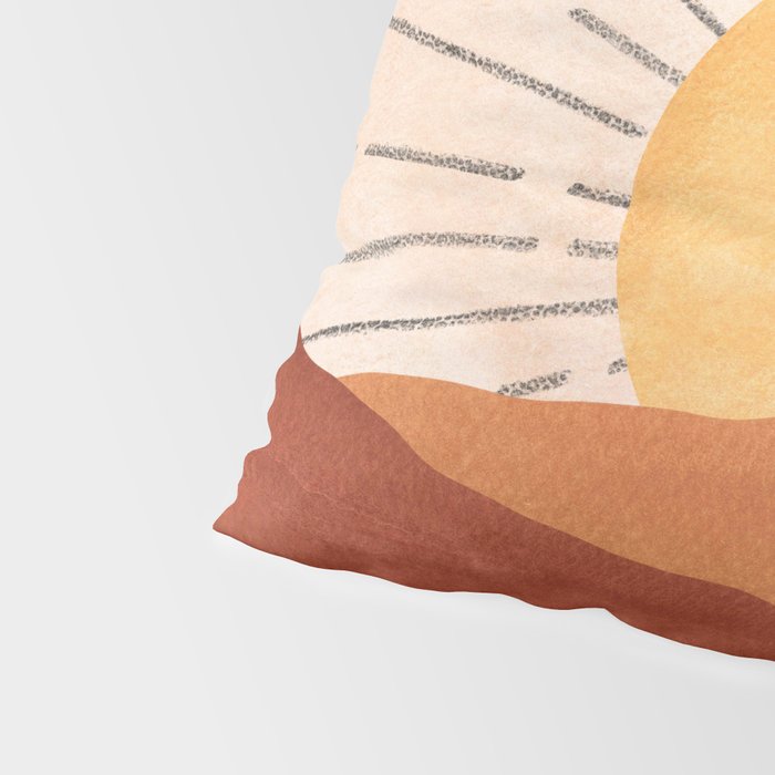 Terracotta sunrise Pillow Sham Gallery Image 4
