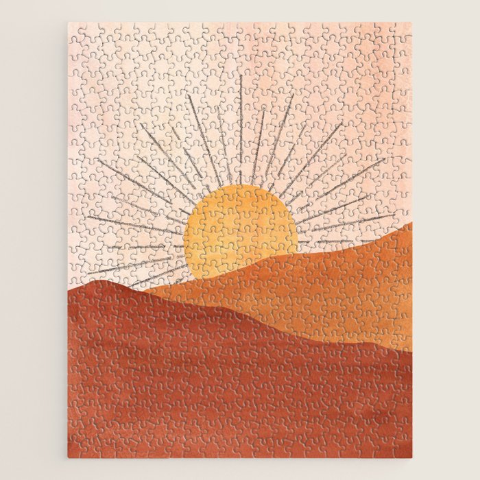 Terracotta sunrise Jigsaw Puzzle Gallery Image 1