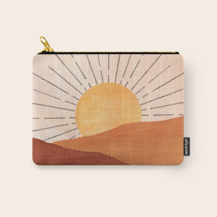Terracotta sunrise Carry All Pouch Gallery Image 1