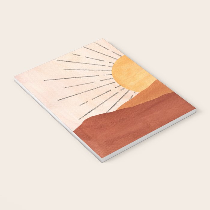 Terracotta sunrise Notebook Gallery Image 3