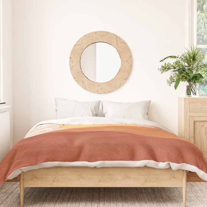 Terracotta sunrise Duvet Cover Gallery Image 3