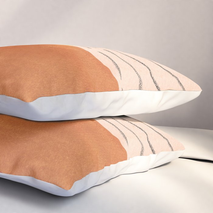 Terracotta sunrise Pillow Sham Gallery Image 3