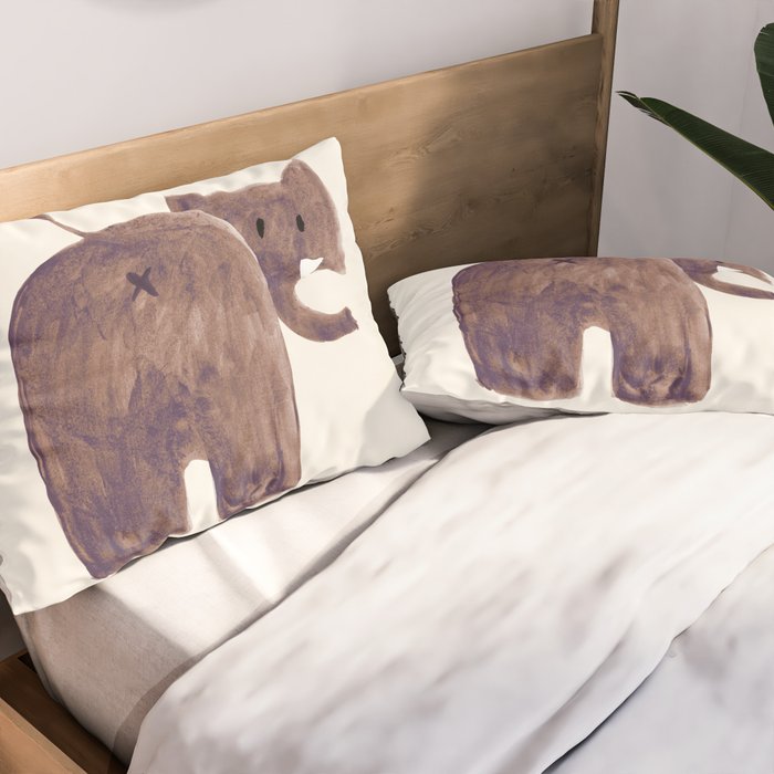Elephant's butt Pillow Sham Gallery Image 2